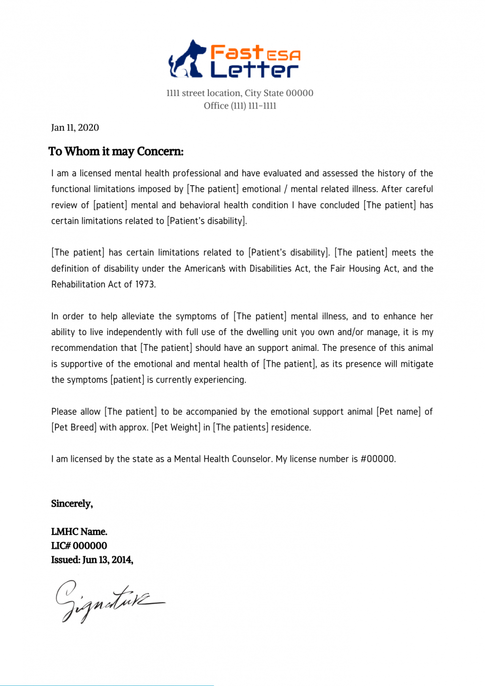 Printable Esa Letter Printable World Holiday