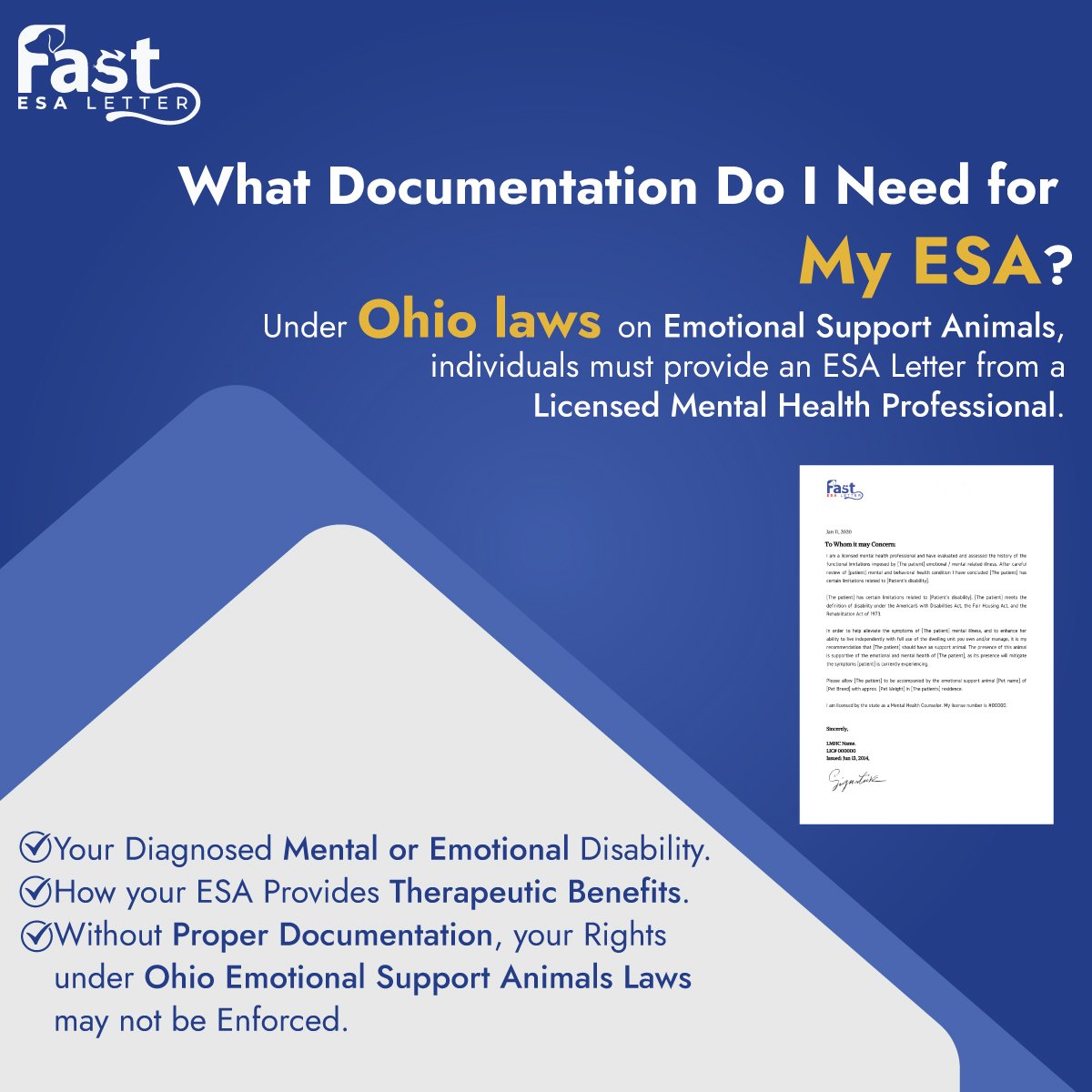What Documentation Do I Need for My ESA? What Documentation Do I Need for My ESA?