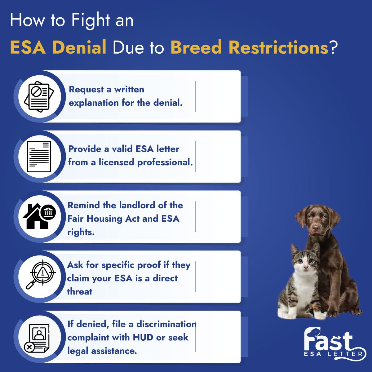 How to Fight an ESA Denial Due to Breed Restrictions? How to Fight an ESA Denial Due to Breed Restrictions?