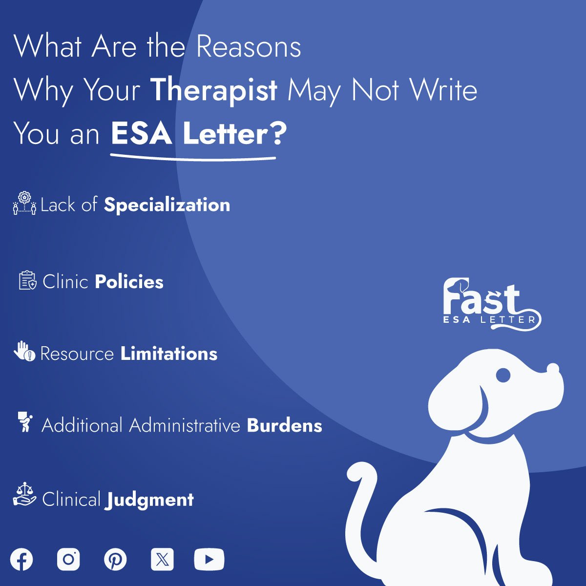 Reasons Why Your Therapist May Not Write You an ESA Letter Reasons Why Your Therapist May Not Write You an ESA Letter