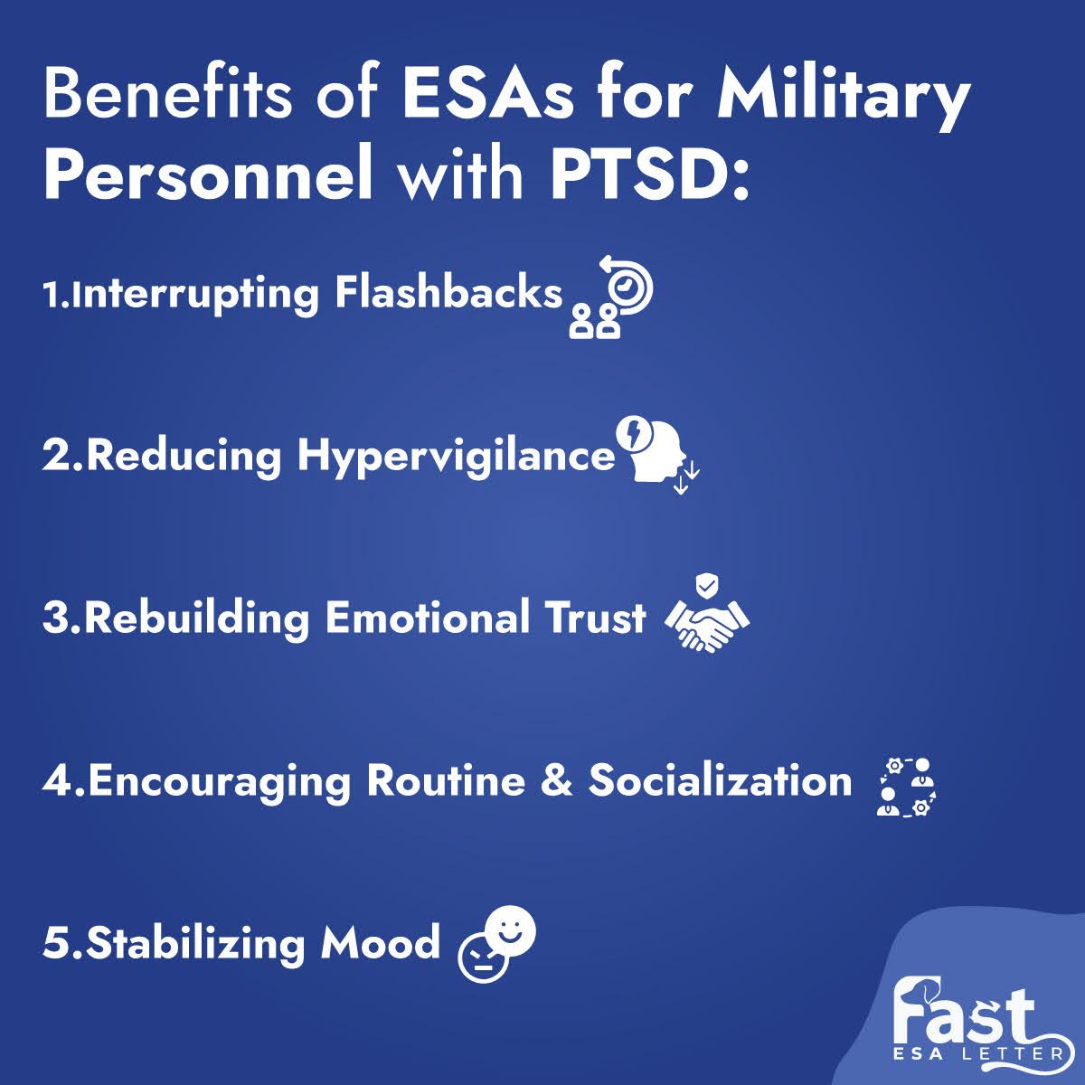 Benefits of ESAs for Military Personnel with PTSD
