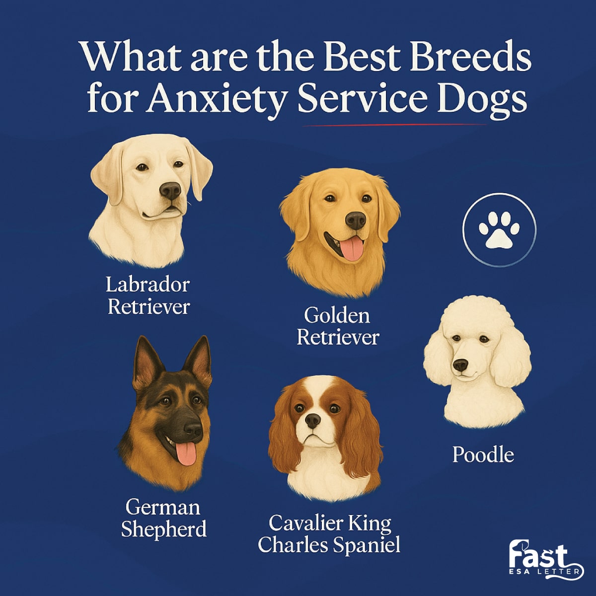 Best Service Dogs Breeds For Anxiety