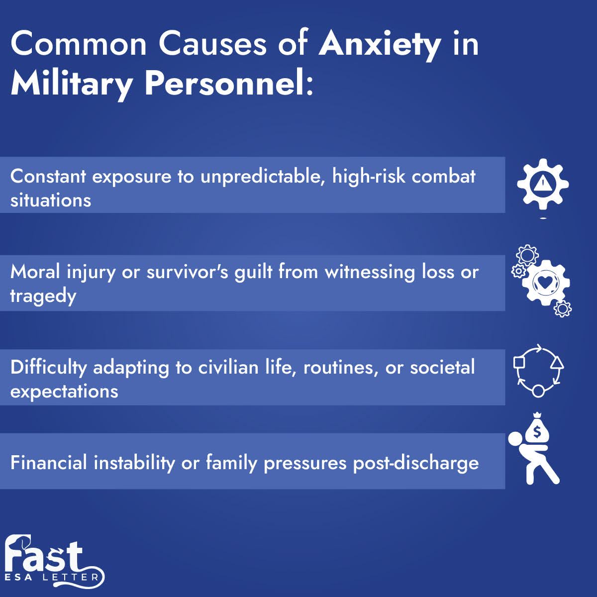 Common Causes of Anxiety in Military Personnel