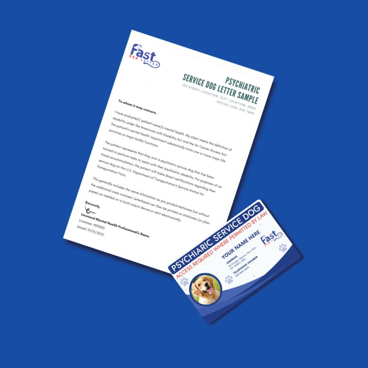 Psychiatric Service Dog Letter California Psychiatric Service Dog Letter California