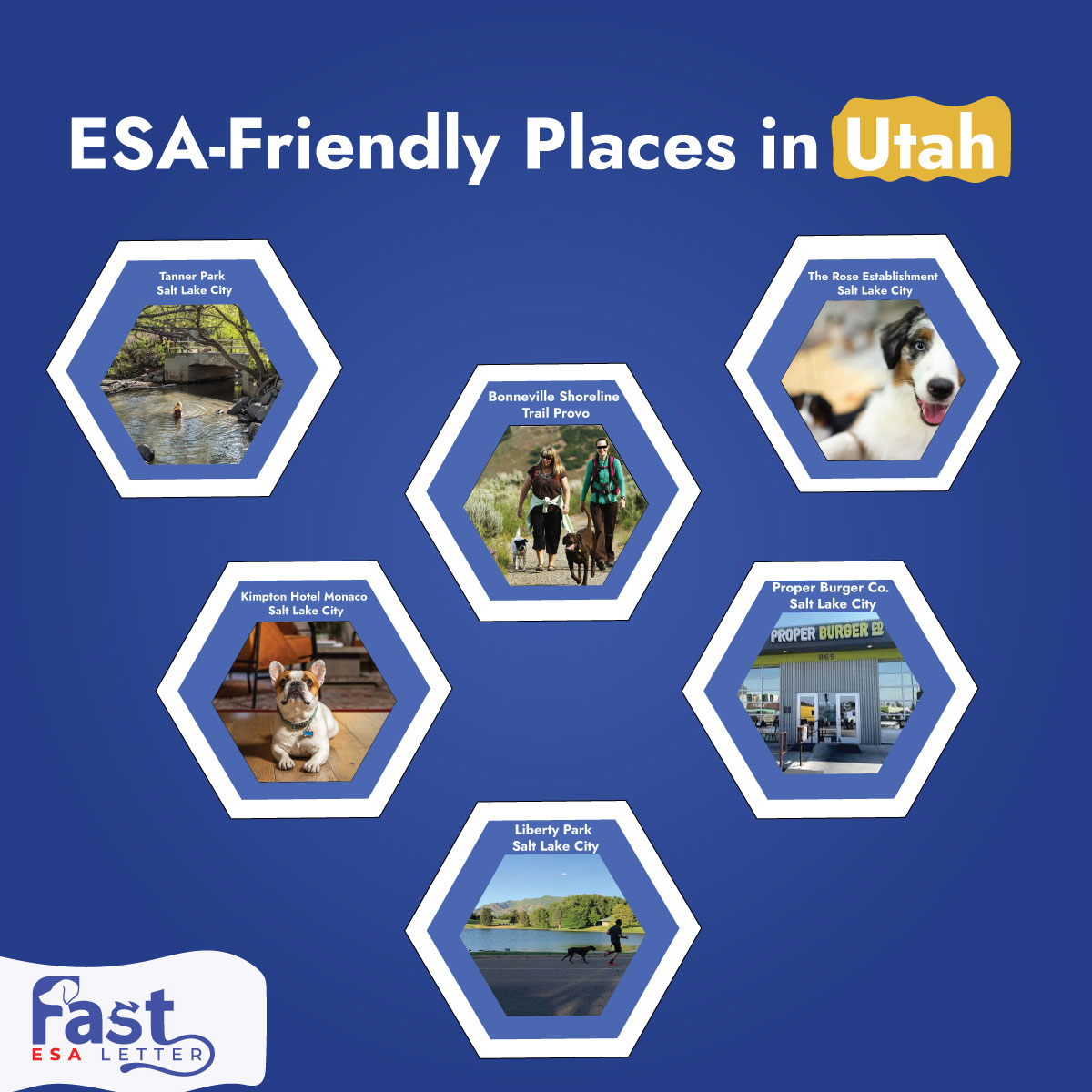 esa friendly places in utah